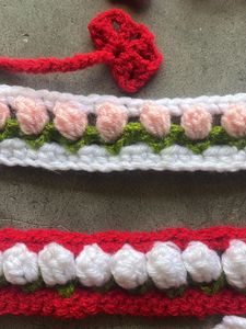 Handmade Crochet Headbands - Floral Detail