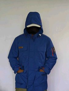 Blue Hooded Jacket