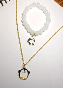 Combo Of Charms Necklace And Bracelet