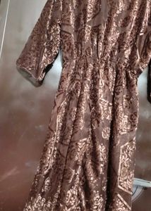 Brown🟤 Floral Print Dress For 36 Bust