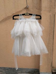 White Tulle Party Dress