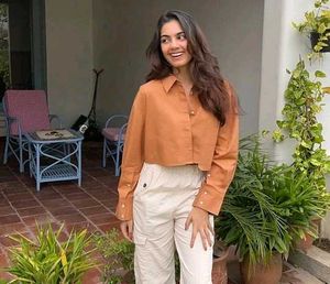 Cropped Collared Shirt