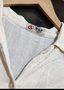 Cream Top Like Shirt For 46 Bust