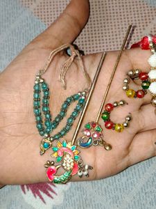 Beaded Peacock Jewellery Set ✨
