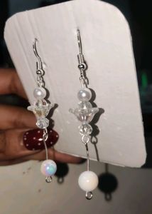 Dangle Earrings with Beads