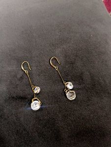 Elegant Crystal Dangle Earrings &amp; Hair Clip Set