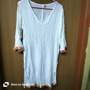 Boho White Dress