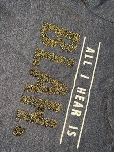 Navy Blue 'BLAH' Graphic Sweatshirt