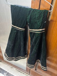 Embroidered Green Kurta