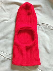 Red Knit Ski Mask Kids Balaclava Winter Monkey Cap