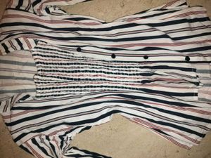 Striped Button-Down Top