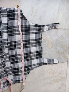 Black And White Checks One Piece