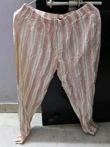 Striped Cotton Palazzo Pants