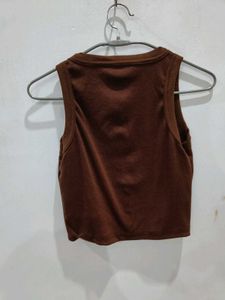 brown 🤎 crop top women