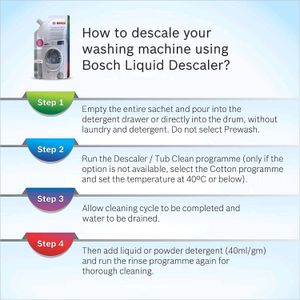 Bosch Liquid Descaler For Washing Machine 200ml