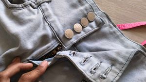 Light Wash High Waisted Denim Shorts