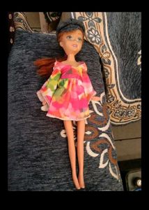 Vintage Doll with Colorful Dress