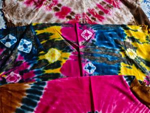 Vibrant Tie-Dye Dupatta
