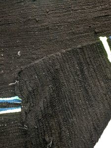Handwoven Boho Black Rug