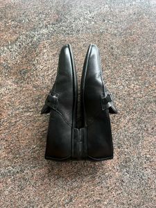 Black pure Leather Loafers