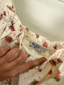 Floral Long Sleeve Crop Top