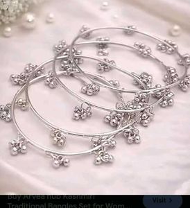Traditional Silver Bangles Set