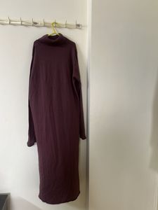 long pullover mauve jumper dress like new