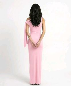 🎀 Pink Tie-Up Maxi Dress 🩷