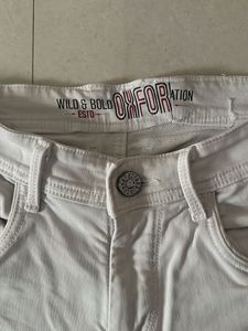 Demin White Jeans For Party And Festive Use 👖