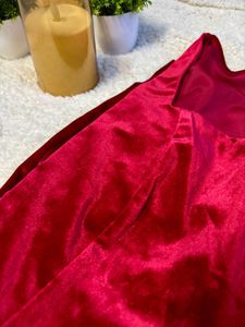 Red Velvet Mini Dress