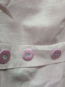 Chic Pink Textured Sleeveless Dress