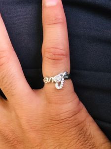 Pure 925 Silver Ladies Ring (wt:2.450g)