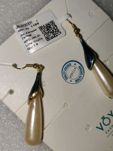 Voylla Long Pearl Earrings