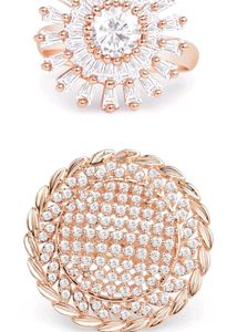 Set Of 2 Rose Gold Ring