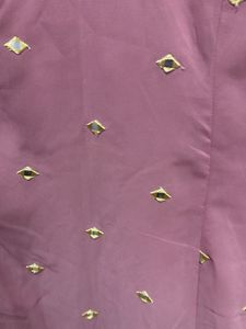 Elegant Pink Kurti with Gold Embellishments
