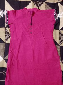 Pink Cotton Kurti – Comfortable &amp; Elegant