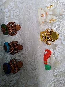 Set of 6 Ganesha Idols