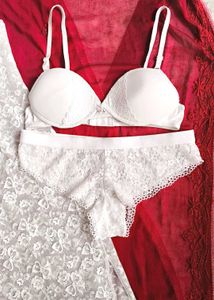 Lace nighty with beautiful bra and brief 👍
