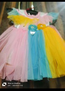 Colorful Tulle Party Dress for Girls