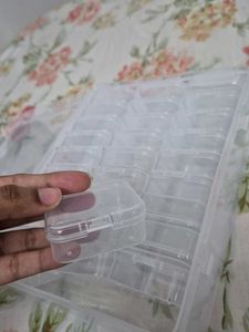 Clear Storage Box with Compartments