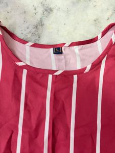 Chic Striped Red Top