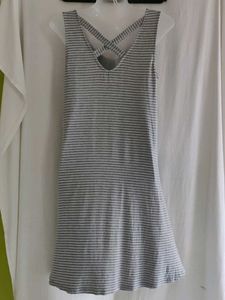Casual Striped Sleeveless Dress