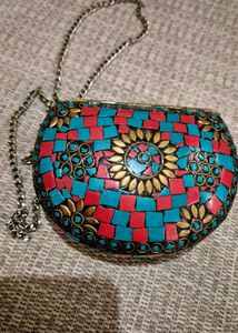 Vintage Mosaic Clutch Bag
