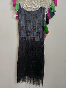 Sparkling Black Flapper party wear Dress