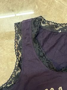 Liu Jo Jeans Navy Tank Top