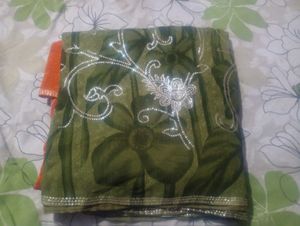 Designer Saree with Embellishments