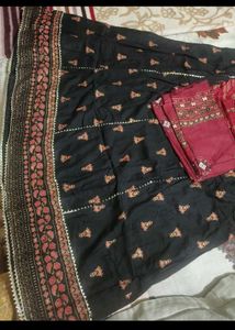 Stylish Black Kurti with Intricate Print