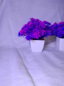 Set of 2 Purple Artificial Plants