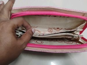 Cute Pink Textured Wallet