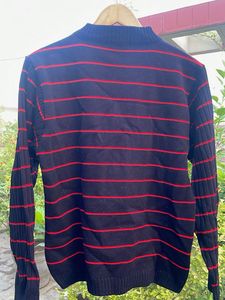Striped Zip-Up Sweater